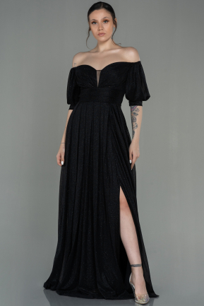 Long Black Evening Dress ABU2983