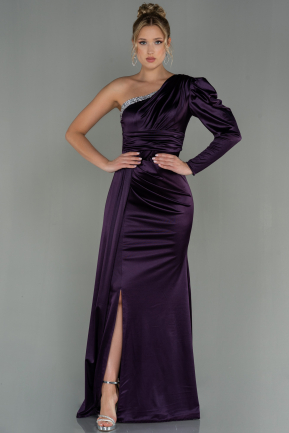 Dark Purple Long Evening Dress ABU2935
