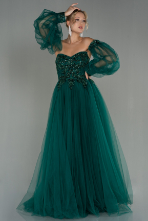 Long Emerald Green Evening Dress ABU2989