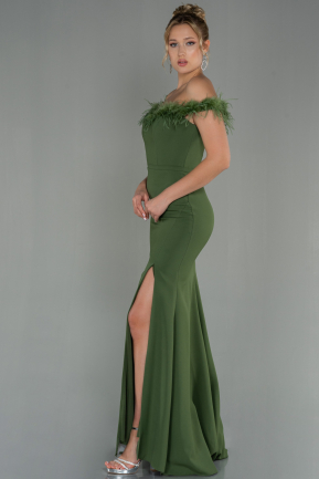 Long Olive Drab Prom Gown ABU2997
