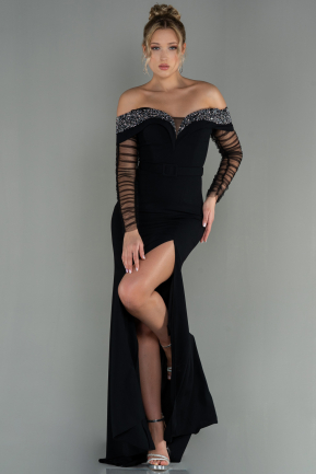 Long Black Mermaid Prom Dress ABU2998