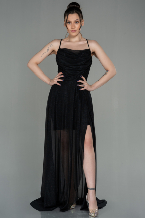 Long Black Evening Dress ABU2972