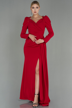 Red Long Evening Dress ABU2895