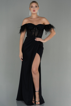 Long Black Evening Dress ABU3050