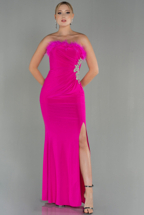 Long Fuchsia Mermaid Prom Dress ABU3049