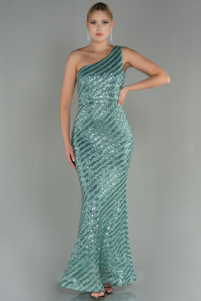 Long Mint Mermaid Evening Dress ABU3072