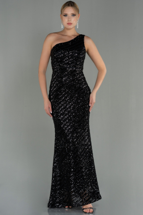 Long Black Mermaid Evening Dress ABU3072