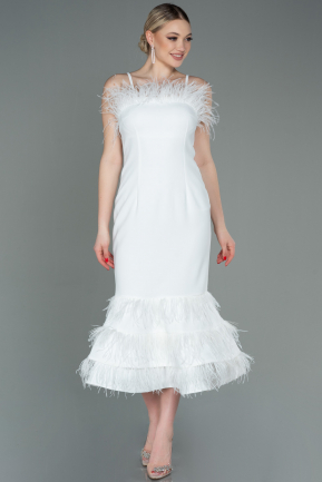 Long White Night Dress ABU3079