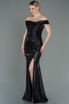 Long Black Prom Gown ABU3087