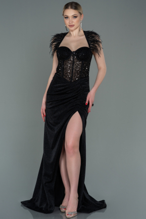 Long Black Evening Dress ABU3092