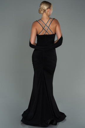 Long Black Prom Gown ABU3101