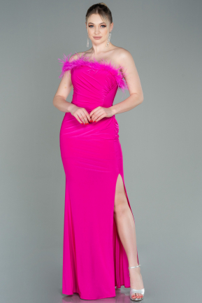 Long Fuchsia Mermaid Evening Dress ABU3048