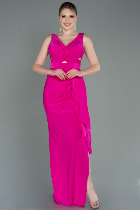 Long Fuchsia Prom Gown ABU3098