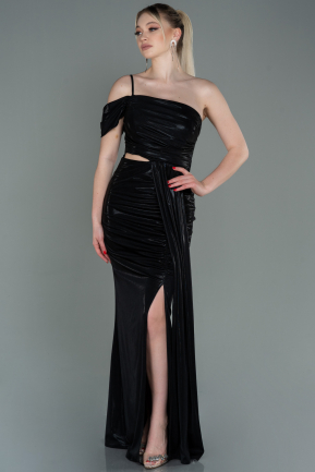 Long Black Prom Gown ABU3117