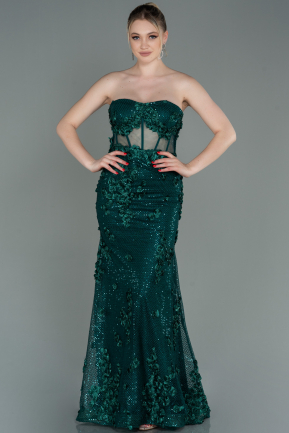 Long Emerald Green Mermaid Prom Dress ABU3120