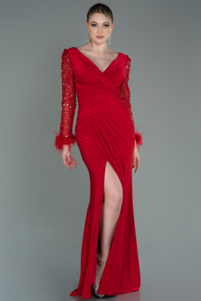 Long Red Evening Dress ABU3008