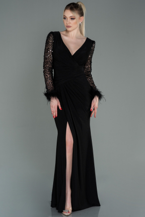Long Black Evening Dress ABU3008