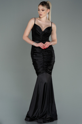 Long Black Mermaid Prom Dress ABU3121