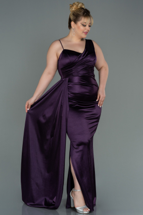 Purple Long Plus Size Evening Dress ABU2932