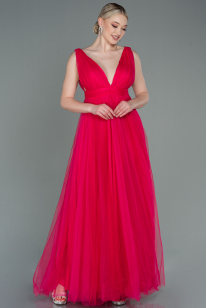 Long Fuchsia Prom Gown ABU3135