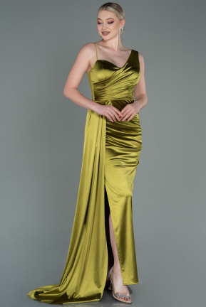 Pistachio Green Long Prom Gown ABU2373