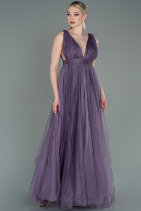 Long Lavender Prom Gown ABU3135