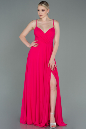 Fuchsia Long Prom Gown ABU1305