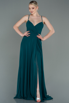 Emerald Green Long Prom Gown ABU1305