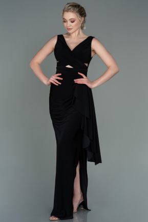 Long Black Prom Gown ABU3098