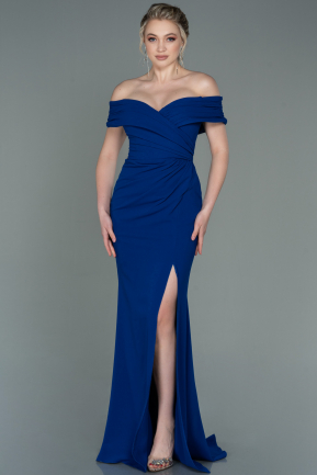 Long Sax Blue Evening Dress ABU3156