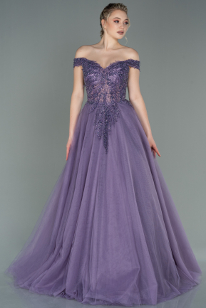 Long Lavender Evening Dress ABU1559