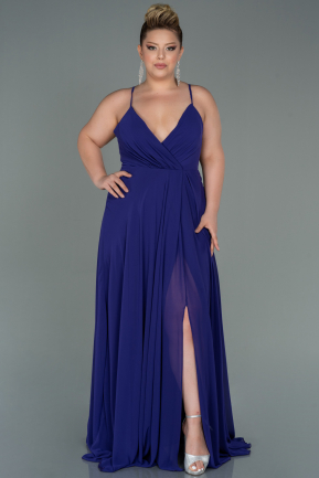 Purple Long Plus Size Evening Dress ABU1324
