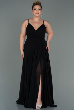 Black Long Plus Size Evening Dress ABU1324