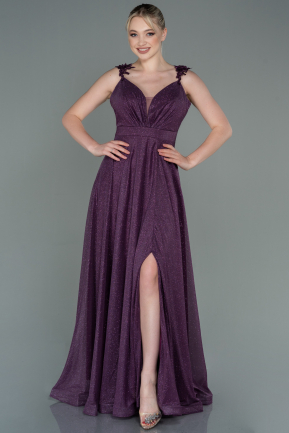 Long Purple Evening Dress ABU3410
