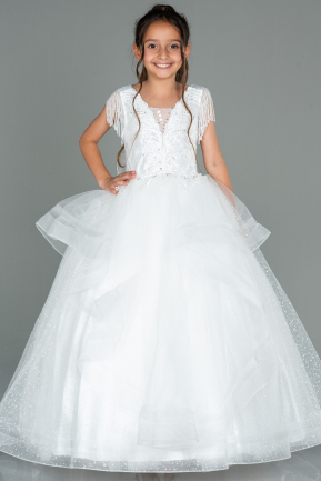 White Kid Wedding Dress AN30001