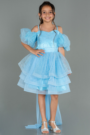 Blue Short Girl Dress ABK1716
