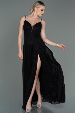 Long Black Prom Gown ABU3195