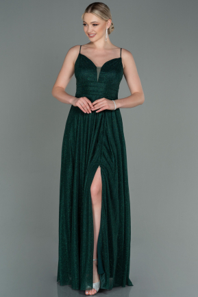 Long Emerald Green Prom Gown ABU3195