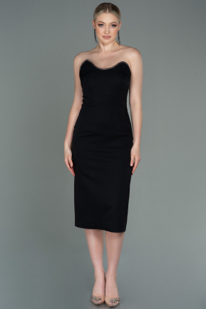 Midi Black Invitation Dress ABK1795
