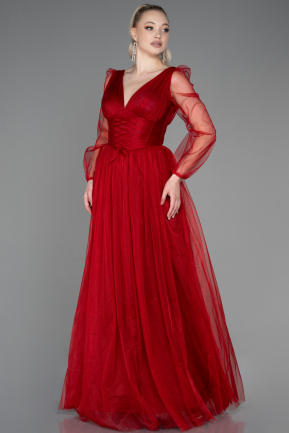 Long Red Evening Dress ABU3207