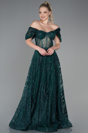 Long Emerald Green Evening Dress ABU3261