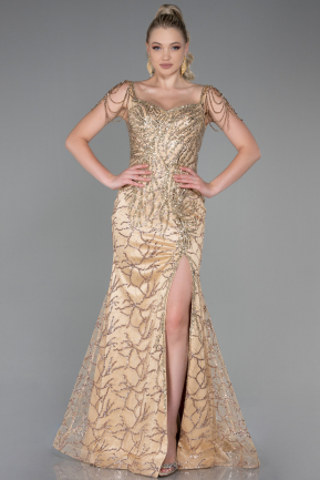 Long Gold Haute Couture ABU3422