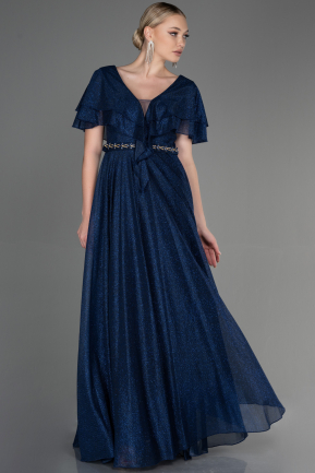 Long Navy Blue Evening Dress ABU3313
