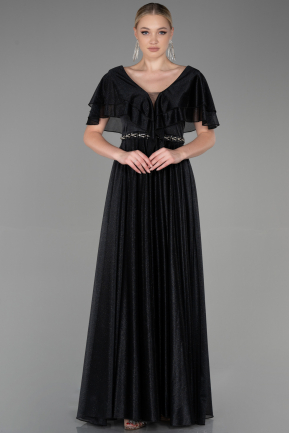 Long Black Evening Dress ABU3313