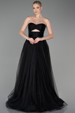 Long Black Prom Gown ABU3306