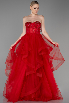 Long Red Haute Couture ABU3315