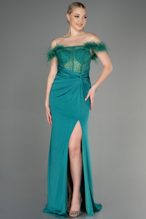Emerald Green Long Evening Dress ABU3224