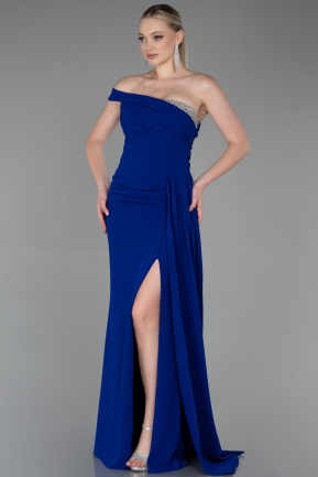 Long Sax Blue Mermaid Prom Dress ABU3324