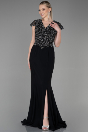 Long Black Mermaid Prom Dress ABU3102