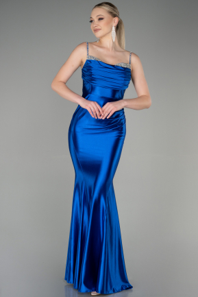 Long Sax Blue Evening Dress ABU3334